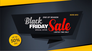 وکتور تکست باکس فروش ویژه با خطوط شکسته مشکی و زرد